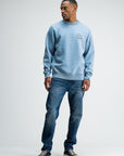 BUTCHER OF BLUE SWEATER ARMY FRAT CREW HORIZON BLUE