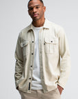 BUTCHER OF BLUE OVERSHIRT PHIL JERSEY BEIGE GREY VD