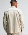 BUTCHER OF BLUE OVERSHIRT PHIL JERSEY BEIGE GREY VD