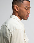 BUTCHER OF BLUE OVERSHIRT PHIL JERSEY BEIGE GREY VD