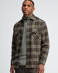 BUTCHER OF BLUE OVERSHIRT CHIEF CHECK FOREST GREEN