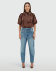 JOSH V JEANS MASON TAPERED FIT MID RISE DARK BLUE DENIM