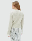 JOSH V PULLOVER MAYA MET AFNEEMBARE VOLANT DETAILS GREY MELANGE
