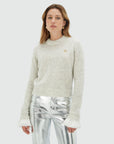 JOSH V PULLOVER MAYA MET AFNEEMBARE VOLANT DETAILS GREY MELANGE