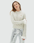 JOSH V PULLOVER MAYA MET AFNEEMBARE VOLANT DETAILS GREY MELANGE