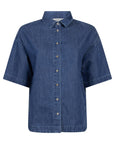 ANOTHER-LABEL BLOUSE MICHELE MID BLUE DENIM