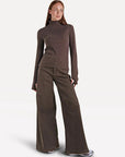 ANOTHER-LABEL JEANS MOORE DENIM WIDE FRINGE PANTS DELICIOSO