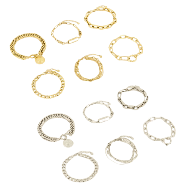 MY JEWELLERY SIERADEN ARMBANDEN REFILL GOLD & SILVER