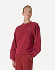 ANOTHER-LABEL SWEATER NIYA AMSTERDAM POMEGRANATE