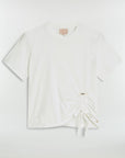 JOSH V T-SHIRT NOMA MET TREKKOORD OFF WHITE