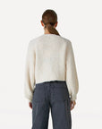 ANOTHER-LABEL VEST NOY CARDIGAN L/S EGG WHITE