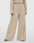 JOSH V PANTS ODESSA MID RISE WIDE LEG STONE STRIPE