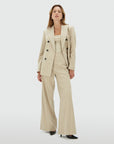 JOSH V PANTS ARCHER STRIPE LIGHT BEIGE