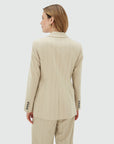 JOSH V BLAZER PLEUN REGULAR FIT STRIPE LIGHT BEIGE