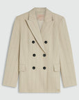 JOSH V BLAZER PLEUN REGULAR FIT STRIPE LIGHT BEIGE