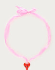 MY JEWELLERY SIERADEN KETTING BANDANA MET KREEFT HANGER ROZE