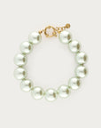 MY JEWELLERY SIERADEN ARMBAND PARELS GLAS LICHTGROEN