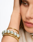 MY JEWELLERY SIERADEN ARMBAND PARELS GLAS LICHTGROEN