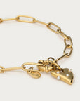 MY JEWELLERY SIERADEN ARMBAND GROOT HART EN IMITATIEPARELS GOUD