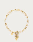 MY JEWELLERY SIERADEN ARMBAND GROOT HART EN IMITATIEPARELS GOUD