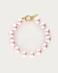 MY JEWELLERY SIERADEN ARMBAND PARELS GLAS ROZE
