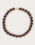 MY JEWELLERY KETTING STATEMENT RONDE KRALEN BROWN