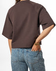 MY JEWELLERY SIERADEN T-SHIRT SWEATER 'NEW YORK' BRUIN