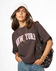 MY JEWELLERY SIERADEN T-SHIRT SWEATER 'NEW YORK' BRUIN