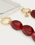 MY JEWELLERY TELEFOONKOORD STATEMENT PEARLS BURGUNDY