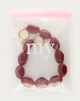 MY JEWELLERY TELEFOONKOORD STATEMENT PEARLS BURGUNDY