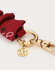 MY JEWELLERY SIERADEN TELEFOONKOORD BURGUNDY MET RUFFLE DONKERROOD