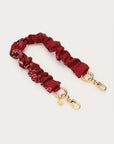 MY JEWELLERY SIERADEN TELEFOONKOORD BURGUNDY MET RUFFLE DONKERROOD