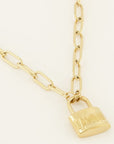 MY JEWELLERY SIERADEN KETTING SCHAKEL LOVE LOCK GOUD