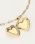 MY JEWELLERY SIERADEN KETTING VINTAGE SCHAKEL MET HART MEDAILLON GOUD