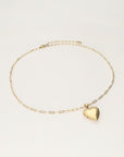 MY JEWELLERY SIERADEN KETTING VINTAGE SCHAKEL MET HART MEDAILLON GOUD