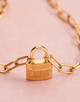 MY JEWELLERY SIERADEN KETTING SCHAKEL LOVE LOCK GOUD