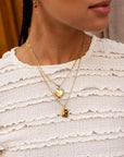MY JEWELLERY SIERADEN KETTING VINTAGE SCHAKEL MET HART MEDAILLON GOUD