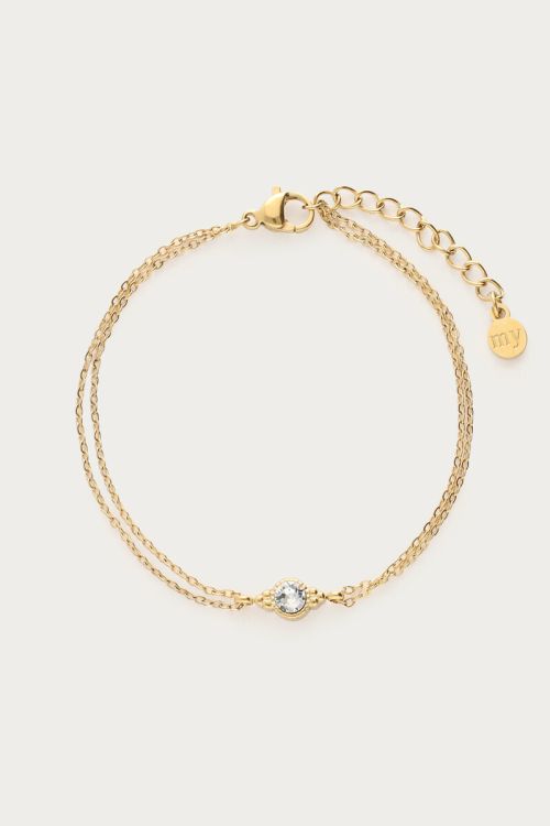 MY JEWELLERY SIERADEN ARMBAND SPECIAL 'YOU ARE LOVED' GOUD