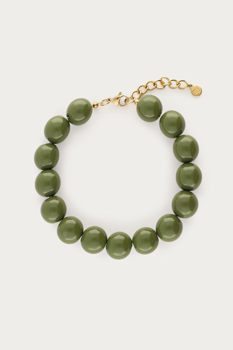 MY JEWELLERY SIERADEN ARMBAND KRALEN STATEMENT GROEN