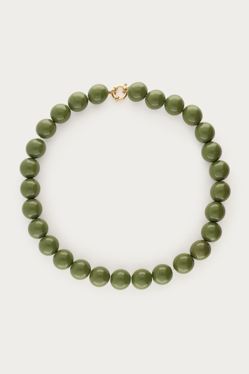 MY JEWELLERY SIERADEN KETTING KRALEN STATEMENT GROEN
