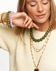 MY JEWELLERY SIERADEN KETTING KRALEN STATEMENT GROEN