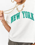 MY JEWELLERY SIERADEN T-SHIRT SWEATER 'NEW YORK' WIT