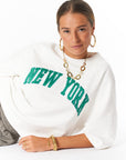 MY JEWELLERY SIERADEN T-SHIRT SWEATER 'NEW YORK' WIT