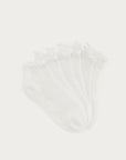 MY JEWELLERY SOKKEN WITH RUFFLE 3- PACK WHITE