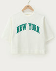 MY JEWELLERY SIERADEN T-SHIRT SWEATER 'NEW YORK' WIT