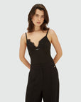 JOSH V TOP RIVER SLIM FIT MET KANT BLACK