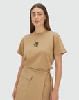 JOSH V T-SHIRT ROXY OVERSIZED LIGHT BROWN
