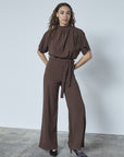 SISTERS POINT JUMPSUIT GIRL-JU DARK CHOCOLATE