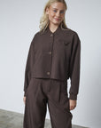 SISTERS POINT JAS BLAZER GREAT-JA DARK CHOCOLATE