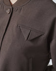 SISTERS POINT JAS BLAZER GREAT-JA DARK CHOCOLATE
